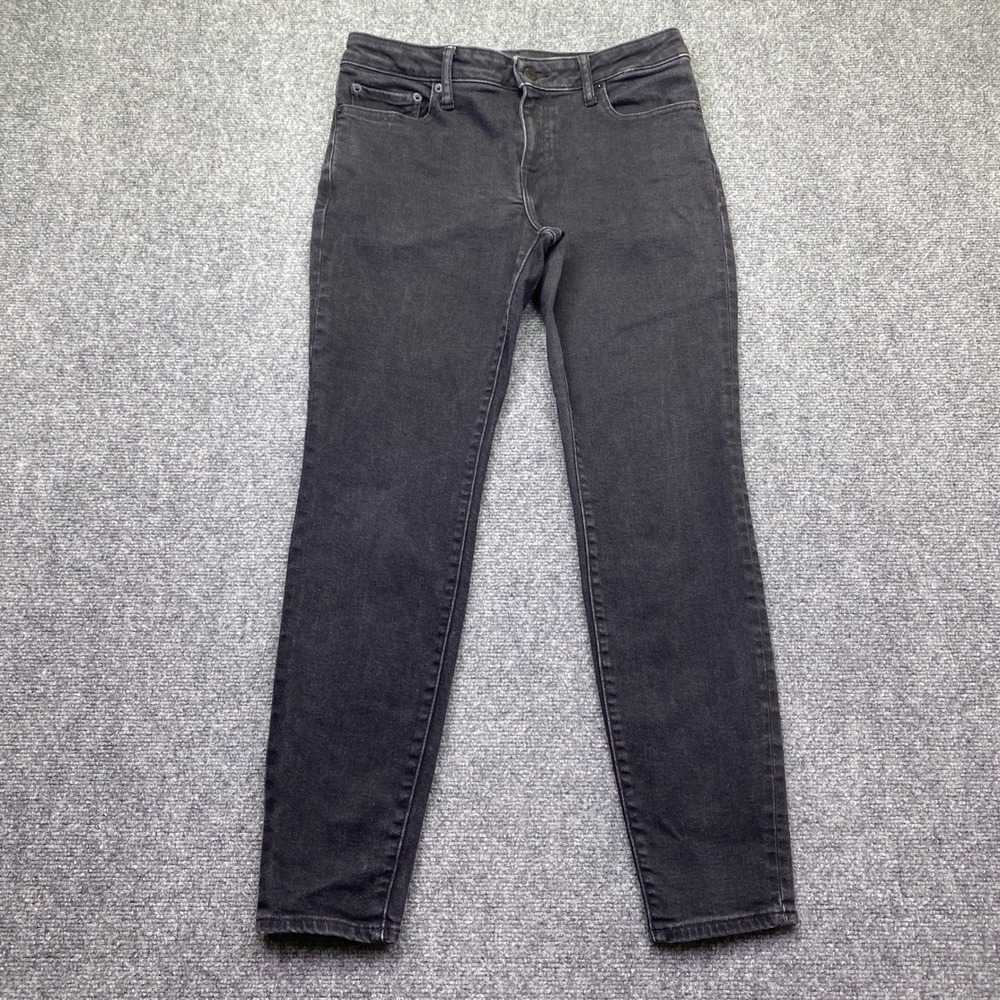 Lucky Brand Lizzie Low Rise Skinny Jeans Black Women 10/30 R Stretch Denim